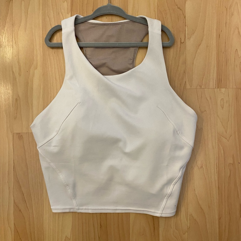 Lululemon White Invigorate Tank Top
